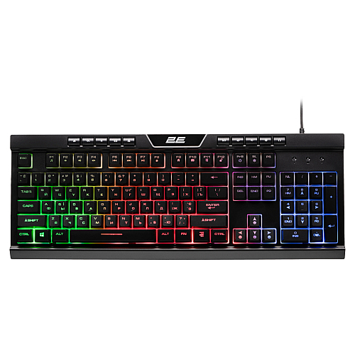 Klaviatura 2E KG300 LED Black
