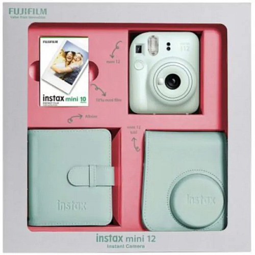 Fotoaparat Fujifilm Instax mini 12 Clay White-Bundle Box