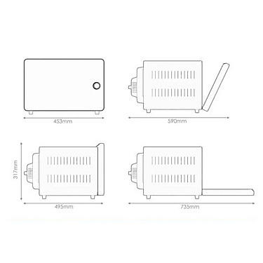 Airfryer Soba Eurolux EU-AFO4880A22DBG 