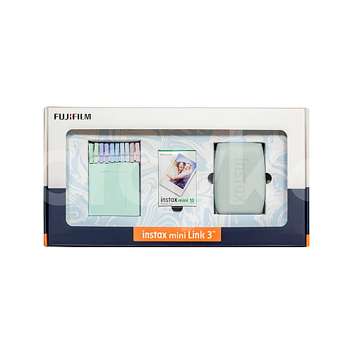 Fotoaparat Fujifilm Instax mini Link3 Green-Bundle Box