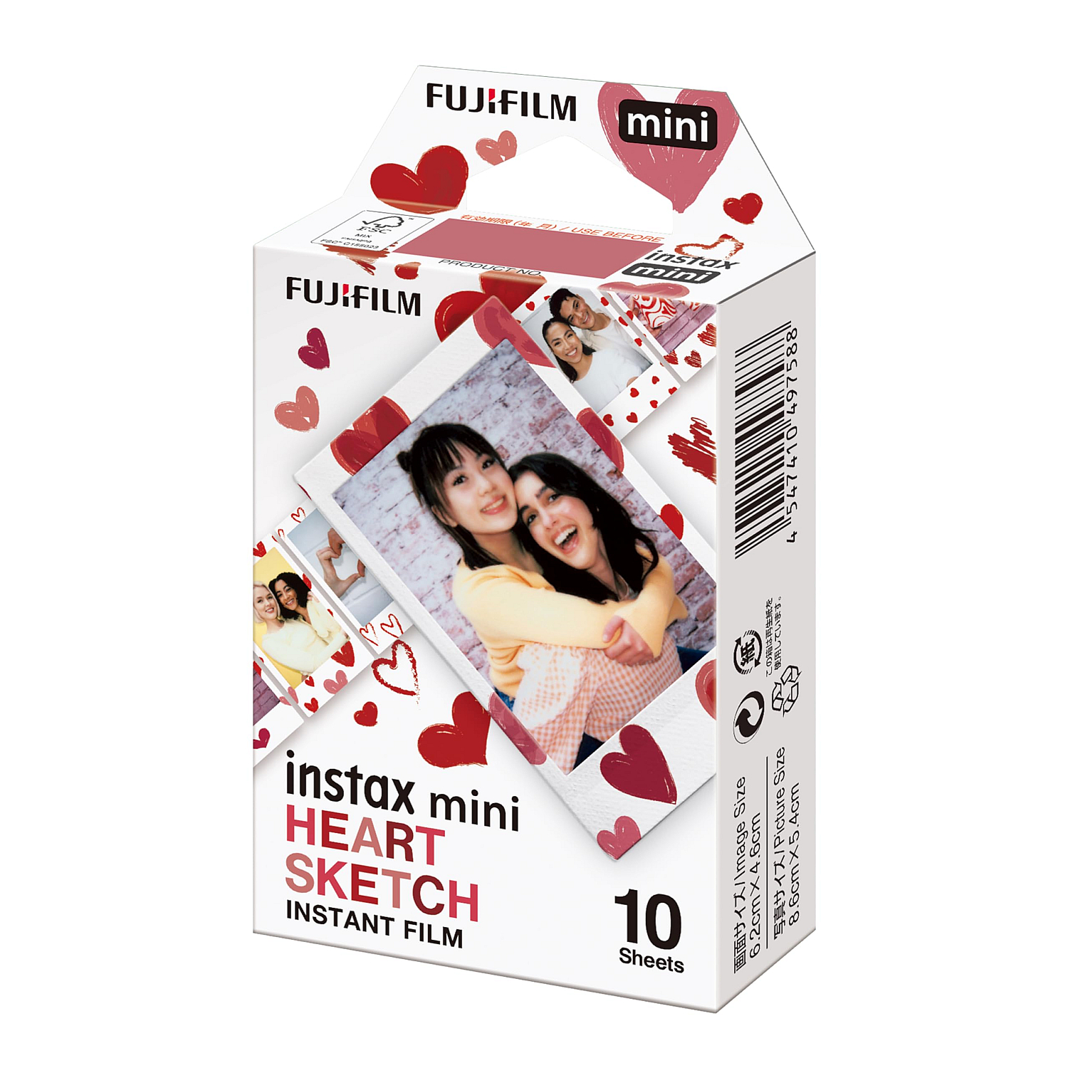Photo Paper Instax Mini Heart Sketch 10 sheets
