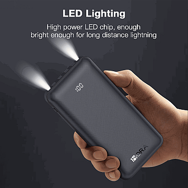 Power Bank 1HORA 10000mAh 10.5W GAR148 Black