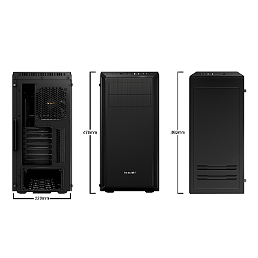 Kompüter korpusu Be quiet! Pure Base 500FX ATX w/o PSU Black (BGW43)