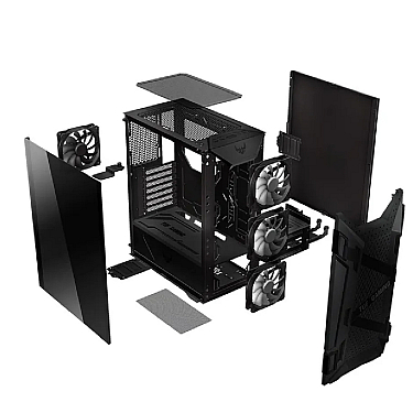 Kompüter korpusu Asus GT301 TUF GAMING CASE Black