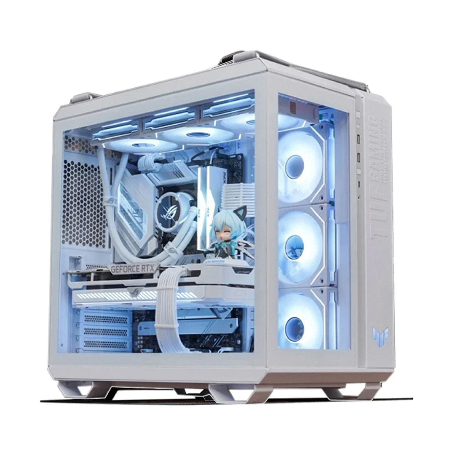 Kompüter korpusu Asus TUF Gaming GT502 Plus TG ARGB ATX w/o PSU White