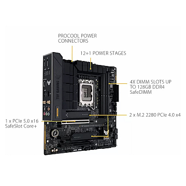 MB ASUS TUF GAMING B760M-PLUS WIFI D4 (90MB1DG0-M0EAY0) MB ASUS TUF GAMING B760M-PLUS WIFI D4 (90MB1DG0-M0EAY0)