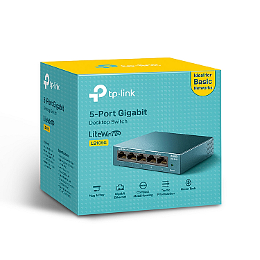 TP-Link - LS105G (5-Port Gigabit Desktop Switch)