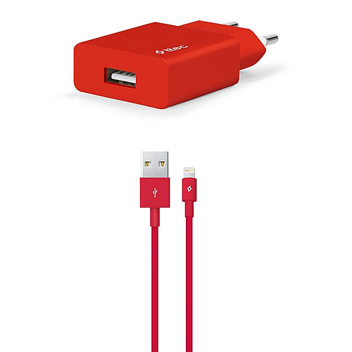 Adapter TTEC Smart Charger Red 2SCS20LK