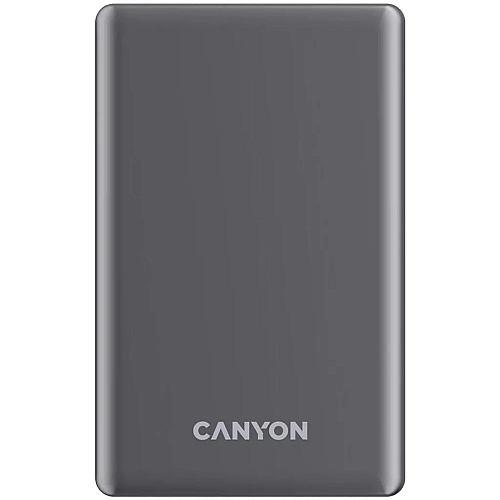 Power Bank Canyon OnPower 510 slim Magnetic 10000 mAh PD20W Dark Grey