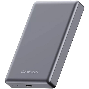 Power Bank Canyon OnPower 510 slim Magnetic 10000 mAh PD20W Dark Grey Power Bank Canyon OnPower 510 slim Magnetic 10000 mAh PD20W Dark Grey