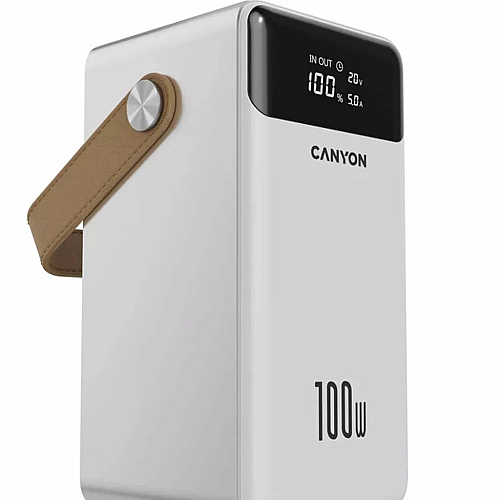 Power Bank Canyon OnPower 610 metal 60000 mAh PD100W White