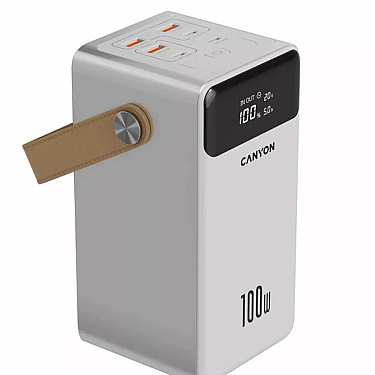 Power Bank Canyon OnPower 610 metal 60000 mAh PD100W White