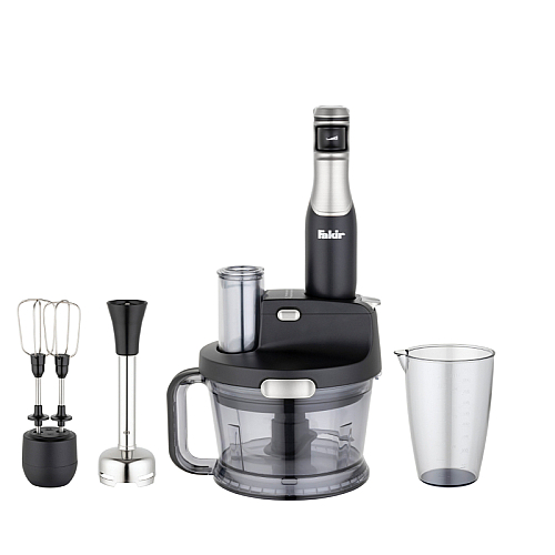 Blender Fakir Speed Quadro Blender Set Black Silver