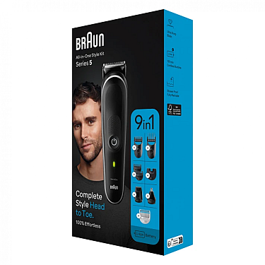 Trimmer Braun MGK5420 Black Grey