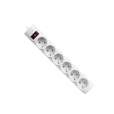 Uzatma kabeli Defender Surge protector DFS 153 3 m white 6 outlets (99490)
