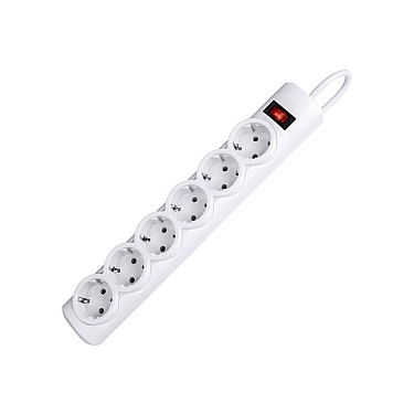 Uzatma kabeli Defender Surge protector DFS 153 3 m white 6 outlets (99490)
