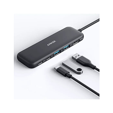 HUB Anker 332 USB-C Hub (5-in-1) Black (A8355H11)