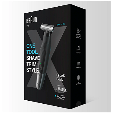 Trimmer Braun XT5100 Black Silver