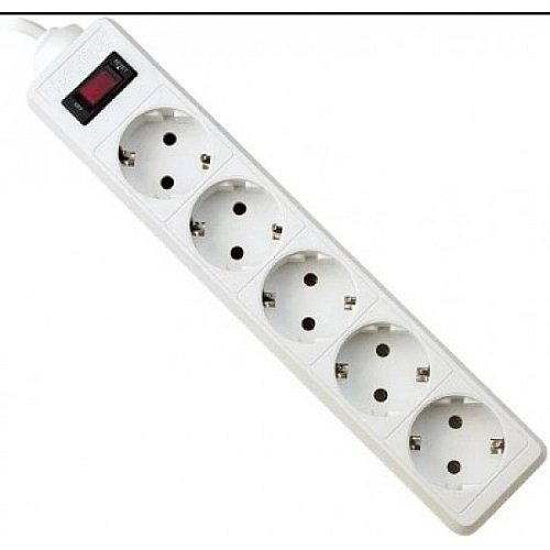 99481 Surge protector Defender ES 1.8 1.8m, white, 5 outlets