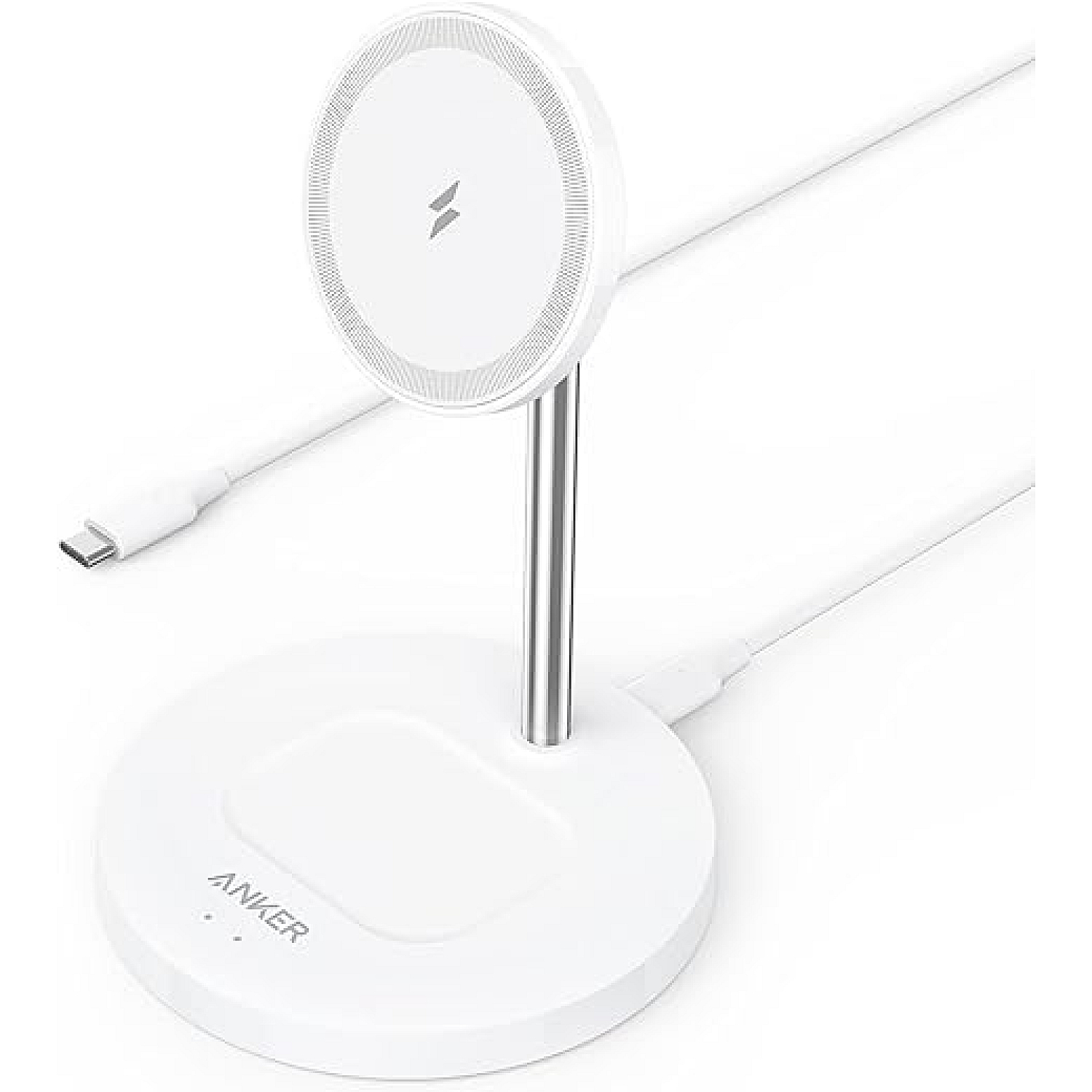Pover bank Anker PowerWave Magnetic 2-in-1 Stand White (A2543H21)