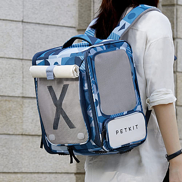 Petkit Breezy xZone Pet Carrier Metrical Blue Petkit Breezy xZone Pet Carrier Metrical Blue