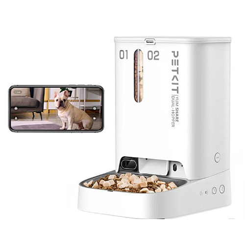 Petkit Yumshare Dual Hopper with Camera Smart Pet Feeder