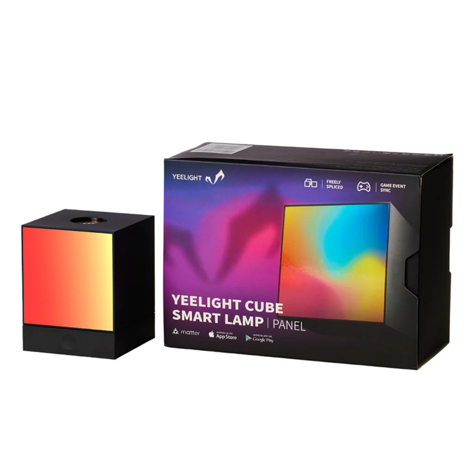 Yeelight Cube Smart Lamp Panel Black (YLFWD-0009)