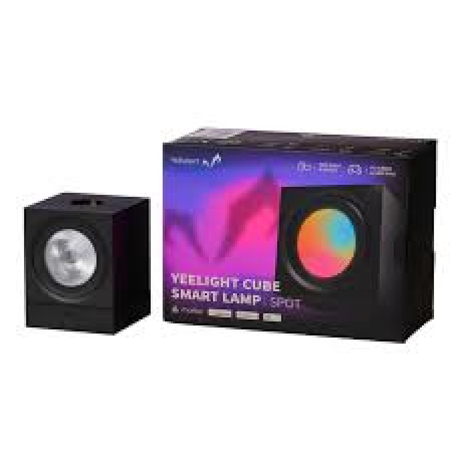 Ağıllı işıqlandırma Yeelight Cube Smart Lamp Spot Black (YLFWD-0008)