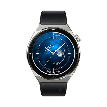 Smart saat HUAWEI GT 3 Pro 46mm NFC Light Titanium Case Black