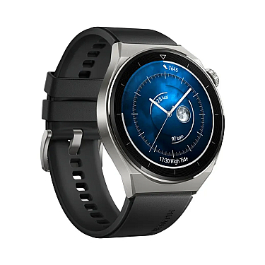 Smart saat HUAWEI GT 3 Pro 46mm NFC Light Titanium Case Black