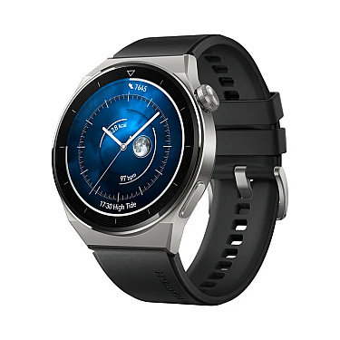 Smart saat HUAWEI GT 3 Pro 46mm NFC Light Titanium Case Black